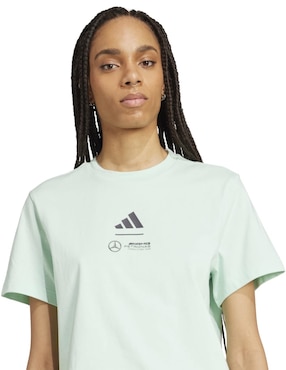 Playera manga corta Adidas Motorsport Dc Brackley cuello redondo para mujer