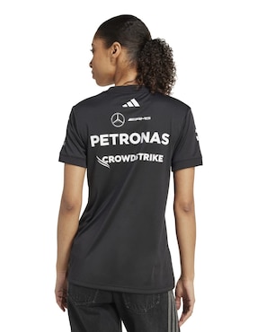 Playera manga corta Adidas Motorsport Mercedes - Amg Petronas cuello redondo para mujer