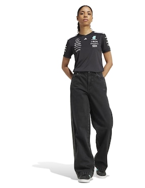 Playera manga corta Adidas Motorsport Mercedes - Amg Petronas cuello redondo para mujer