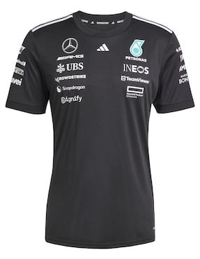 Playera manga corta Adidas Motorsport Mercedes - Amg Petronas cuello redondo para mujer
