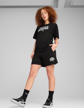 Playera manga corta Puma cuello redondo para mujer