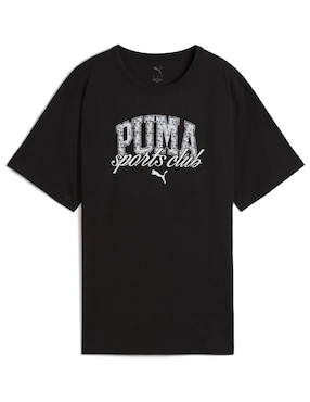 Playera manga corta Puma cuello redondo para mujer