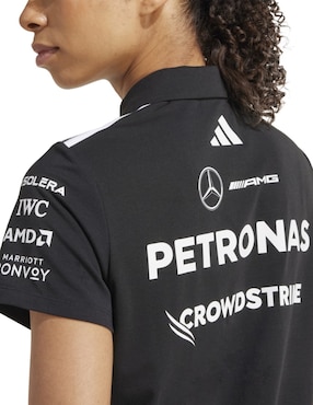 Playera manga corta ADIDAS Motorsport Dc Brackley cuello polo para mujer