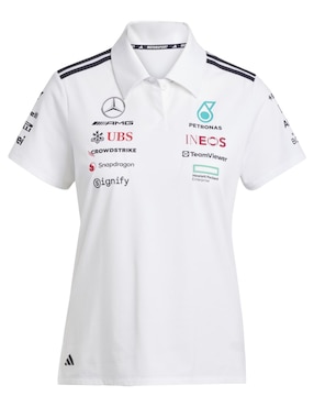 Playera manga corta ADIDAS Motorsport Dc Brackley cuello polo para mujer