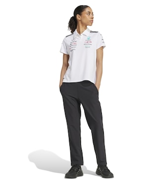 Playera manga corta ADIDAS Motorsport Dc Brackley cuello polo para mujer