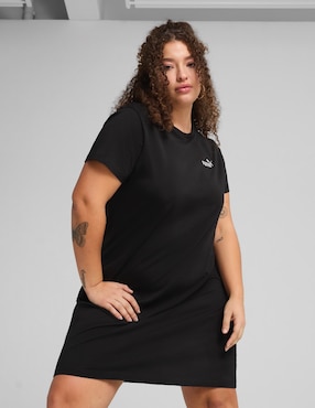 Vestido corto athleisure Puma Ess Small No 1 Logo Slim Dress para mujer