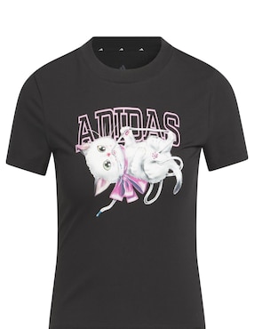 Playera manga corta Adidas Sportswear cuello redondo para mujer