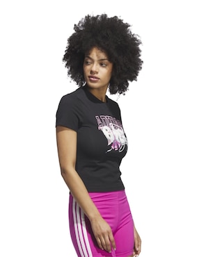 Playera manga corta Adidas Sportswear cuello redondo para mujer