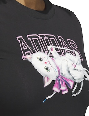 Playera manga corta Adidas Sportswear cuello redondo para mujer