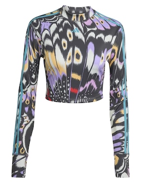 Playera manga larga Adidas Sportswear Farm cuello redondo para mujer
