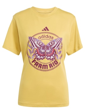 Playera manga corta Adidas Sportswear Farm cuello redondo para mujer