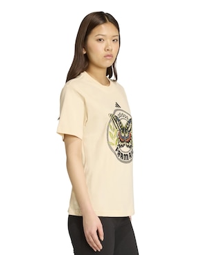 Playera manga corta Adidas Sportswear Farm cuello redondo para mujer