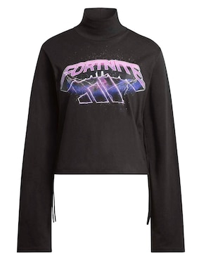 Playera manga larga Adidas Sportswear Essentials cuello alto para mujer