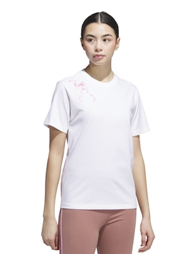 Playera manga corta Adidas Sportswear cuello redondo para mujer