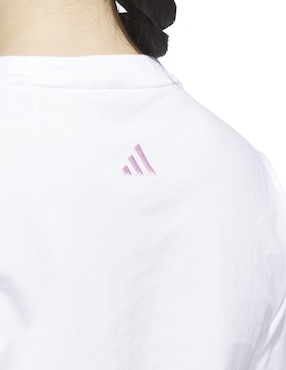 Playera manga corta Adidas Sportswear cuello redondo para mujer
