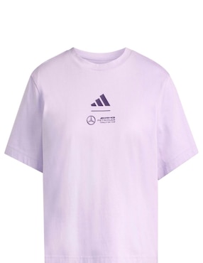 Playera manga corta Adidas Motorsport Mercedes AMG- Petronas cuello redondo para mujer