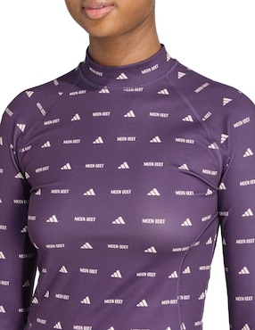 Playera manga larga Adidas Sportswear Essentials cuello alto para mujer