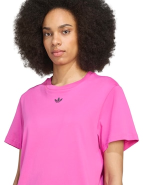 Playera manga corta Adidas Originals Adicolor cuello redondo para mujer
