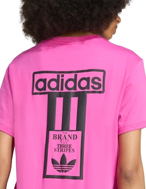 Playera manga corta Adidas Originals Adicolor cuello redondo para mujer