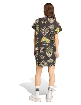Vestido corto casual Adidas Sportswear Farm para mujer