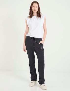 Pants regular Dkny con agujeta para mujer