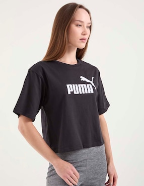 Playera manga corta Puma essentials foundation cuello redondo para mujer