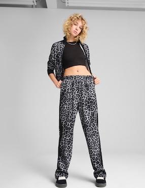 Pants regular Puma T7 Leo Luxe con elástico para mujer