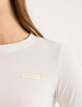 Playera manga larga Puma Puma x Rosé cuello redondo para mujer