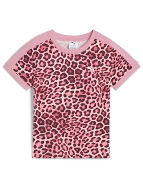 Playera manga corta Puma cuello redondo para mujer