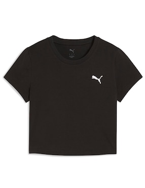 Playera manga corta Puma Wardrobe Ess cuello redondo para mujer