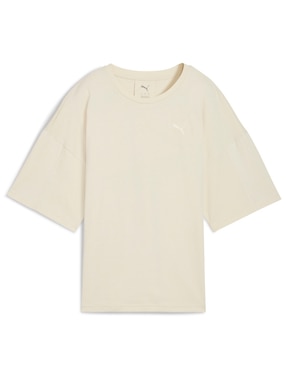 Playera manga al codo Puma cuello redondo para mujer