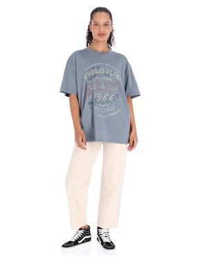 Playera manga corta Vans cuello redondo para mujer