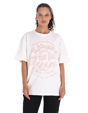 Playera manga corta Vans cuello redondo para mujer