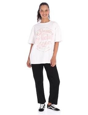 Playera manga corta Vans cuello redondo para mujer