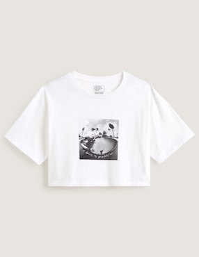Playera manga corta Vans cuello redondo para mujer