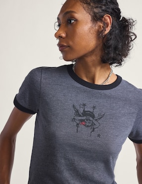 Playera manga corta Vans cuello redondo para mujer