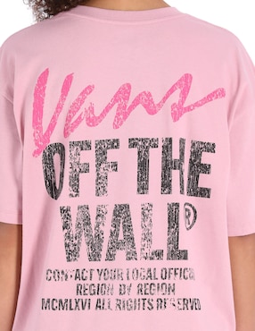 Playera manga corta Vans cuello redondo para mujer
