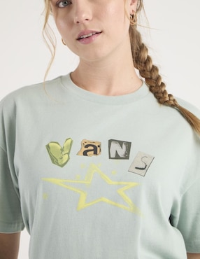 Playera manga corta Vans cuello redondo para mujer