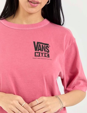 Playera manga corta Vans Mte Vantage Point Ss Boxy Shirt Tee cuello redondo para mujer