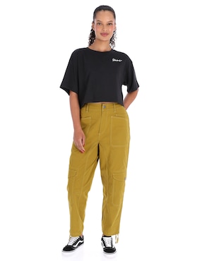 Playera manga corta Vans Classic Script cuello redondo para mujer