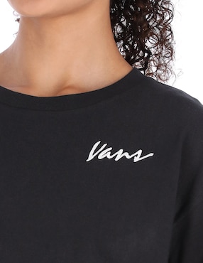 Playera manga corta Vans Classic Script cuello redondo para mujer