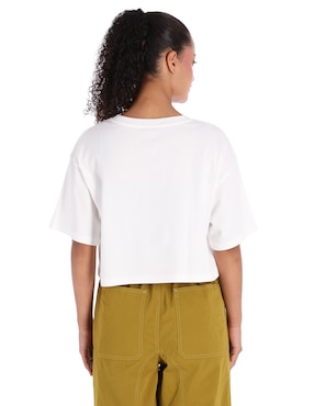 Playera manga corta Vans Classic Script cuello redondo para mujer