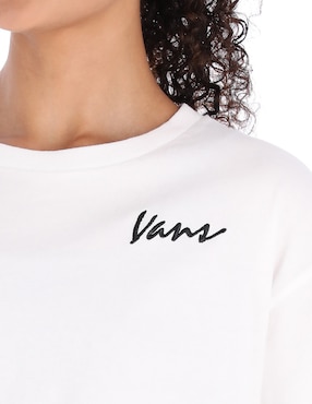 Playera manga corta Vans Classic Script cuello redondo para mujer