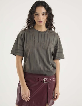 Playera manga corta Vans cuello redondo para mujer