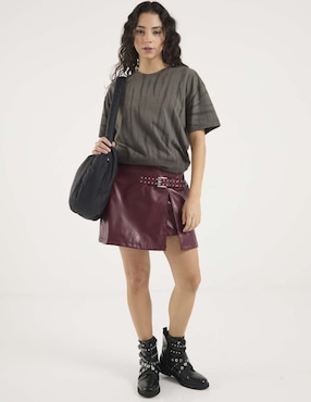 Playera manga corta Vans cuello redondo para mujer