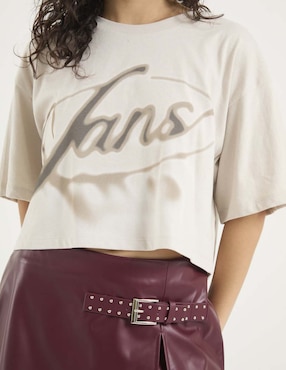 Playera manga corta Vans cuello redondo para mujer