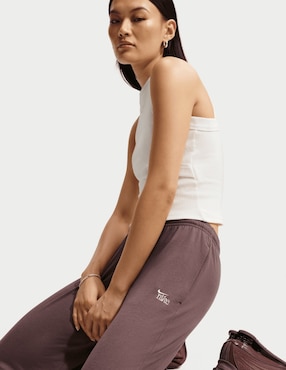 Pants regular Nike Sportswear Chill Knit con agujeta para mujer