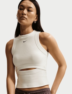 Top deportivo Nike W Nsw Chill Knit Rib Tank para entrenamiento mujer