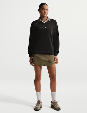 Playera manga larga Nike cuello polo redondo para mujer