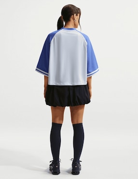 Playera manga 3/4 Nike W Nsw Street OS SS cuello con cierre para mujer
